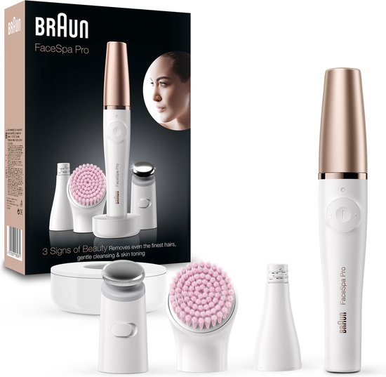 Braun FaceSpa Pro 912 Gezichtsepilator wit/brons